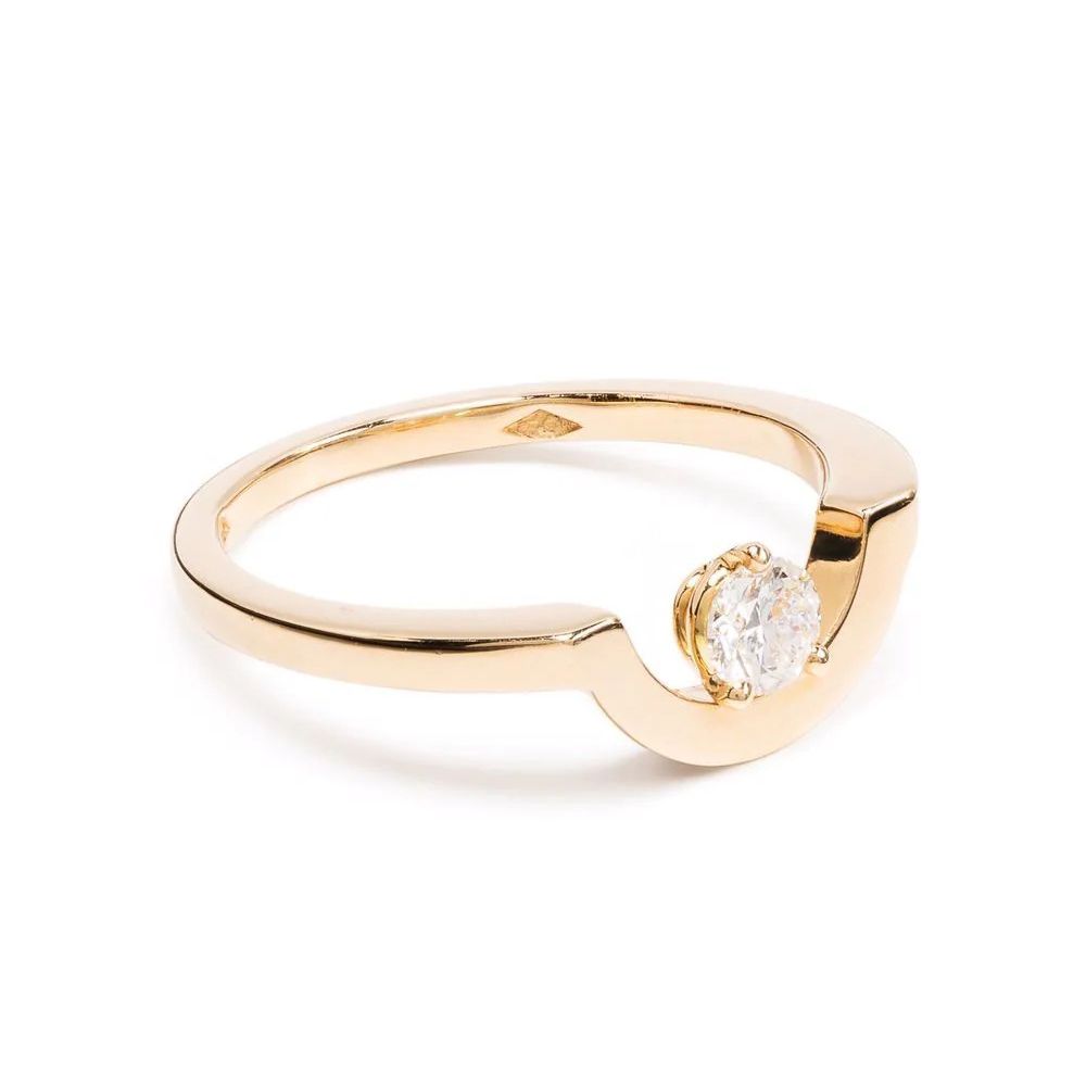 Loyal.e Paris 18kt Yellow Gold Diamond Pinky Ring - Farfetch