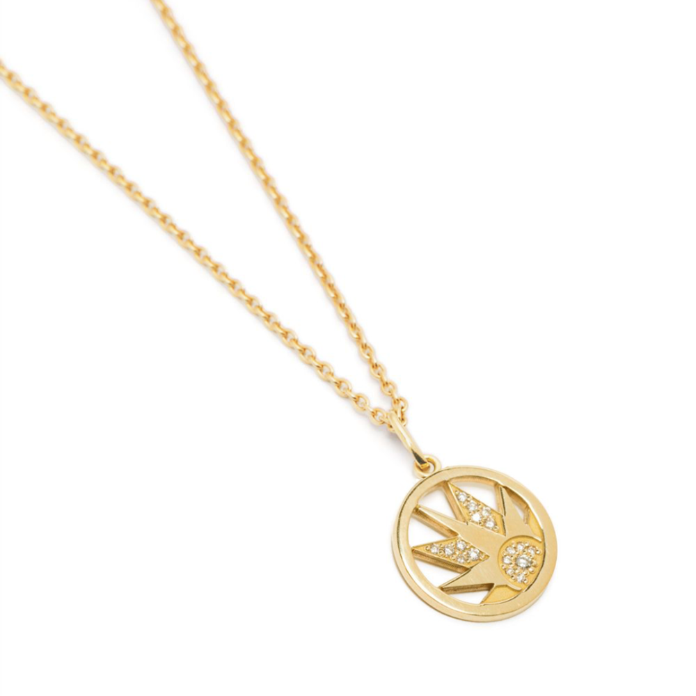 Charm Joie on Fine Chain - 18k yellow gold