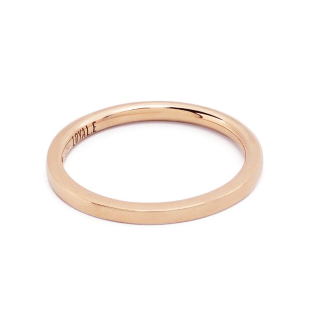 Union ring Absolu.e Twist 2mm - 18k rose gold