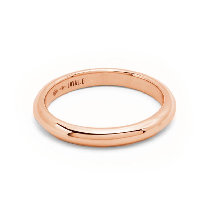 Union ring Absolu.e Half-band 3mm - 18k rose gold 1