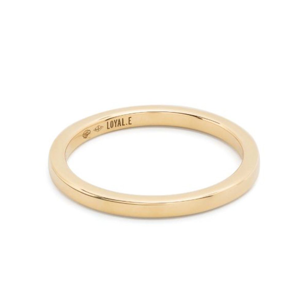 Union ring Absolu.e Ribbon 2mm - 18k yellow gold 1