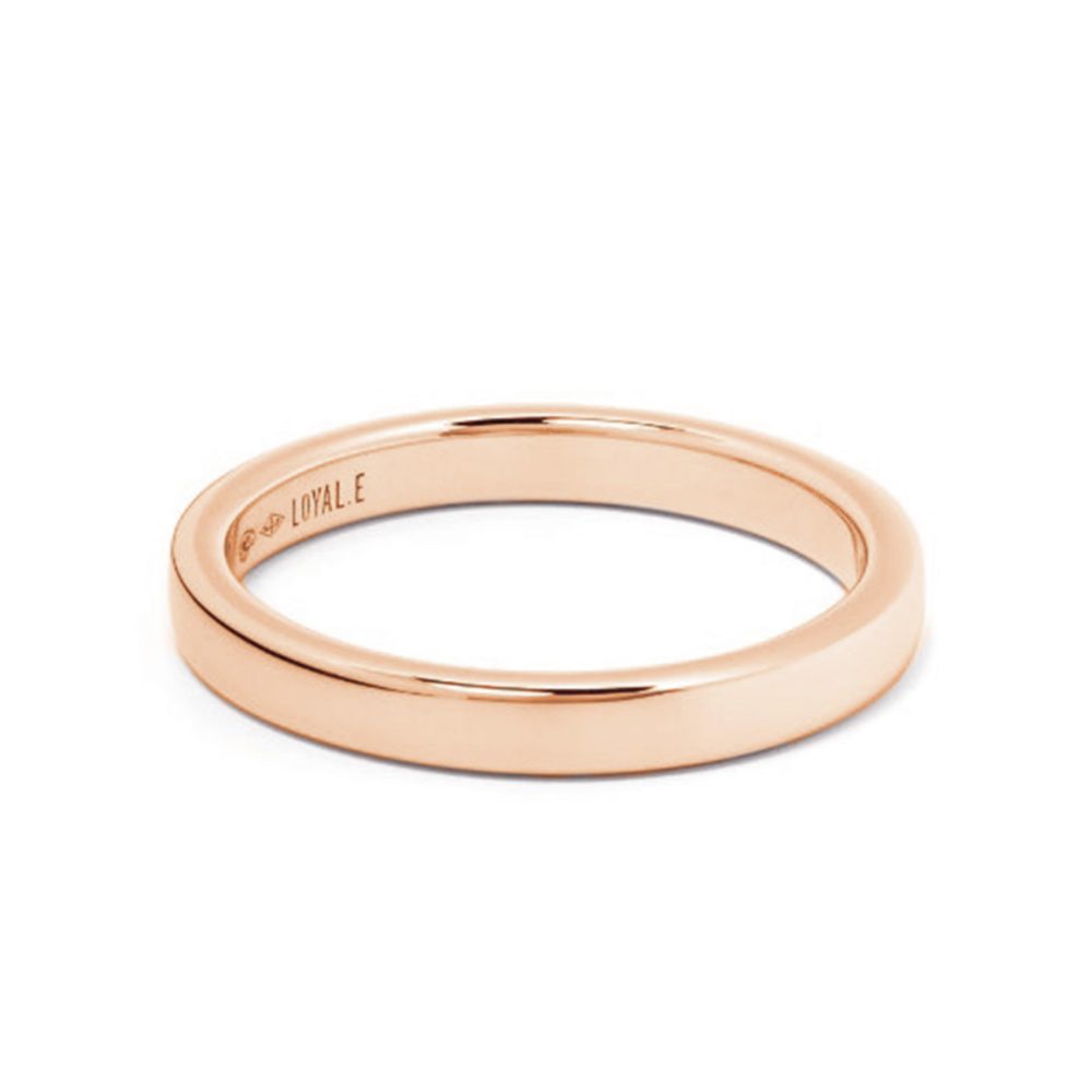 Union ring Absolu.e Ribbon 3mm - 18k rose gold 1