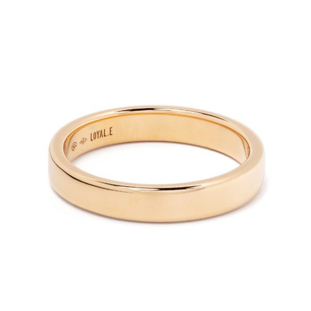 Union ring Absolu.e Ribbon 4mm - 18k yellow gold 1