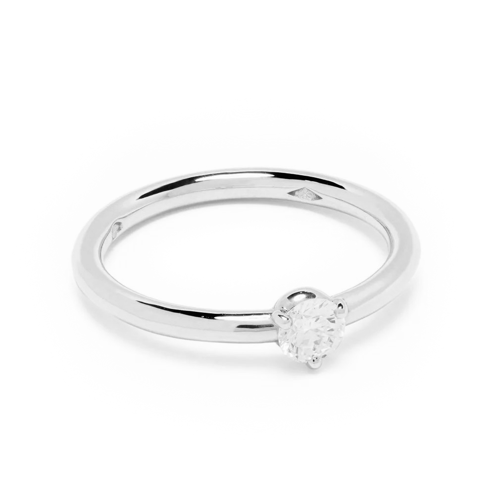 Solitaire Absolu.e 0.25ct - 18k white gold 1