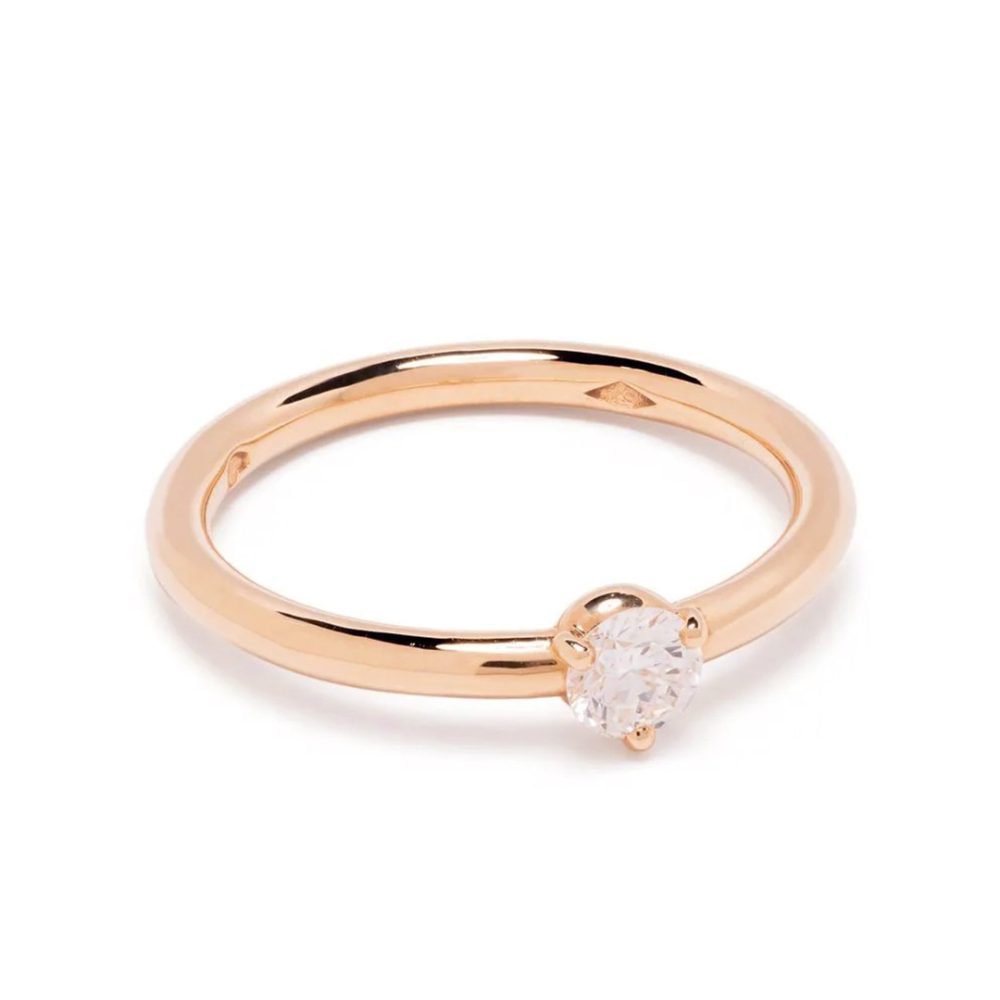 Solitaire Les Absolues 0.25ct - 18k rose gold lab grown diamond Loyale Paris 1