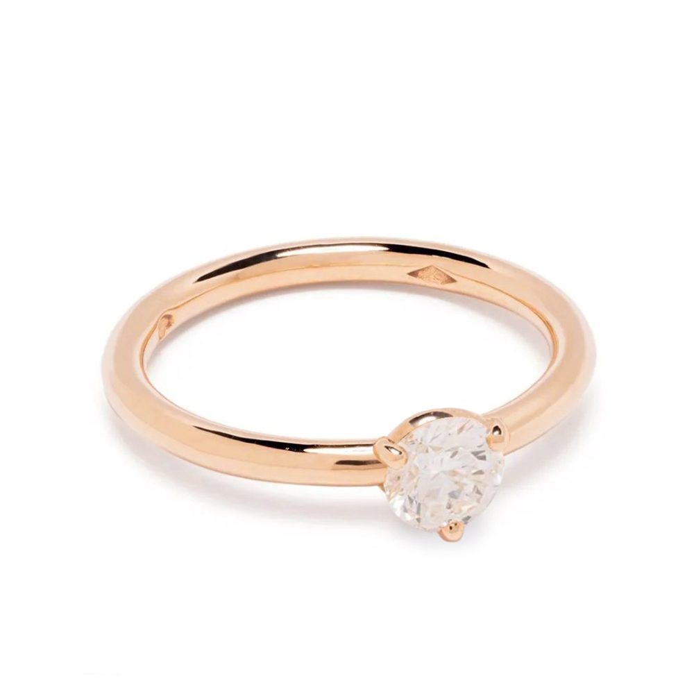 Solitaire Les Absolues 0.5ct - 18k rose gold lab grown diamond Loyale Paris 1