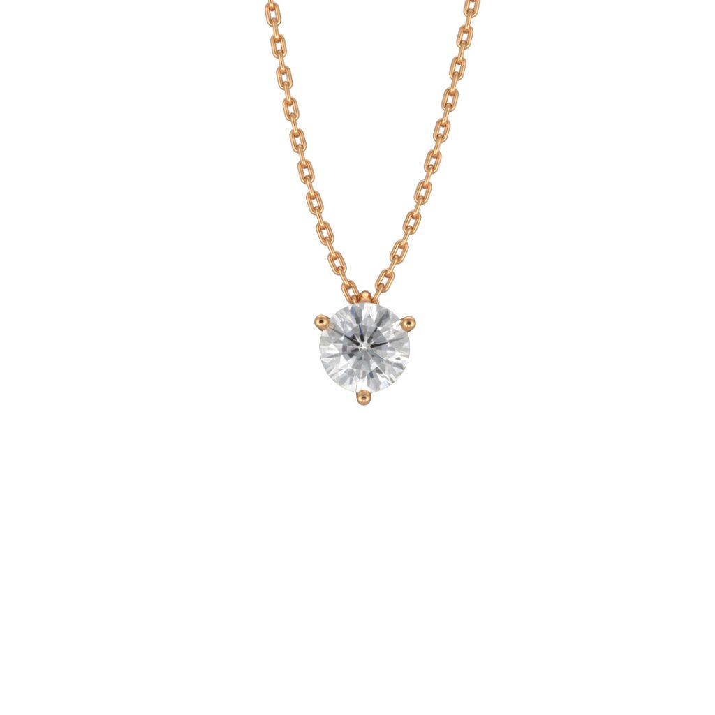 Necklace Pure 1ct - 18k yellow gold lab grown diamond Loyale Paris 1